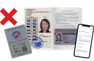 Sample of invalid or fake international driving permit 1