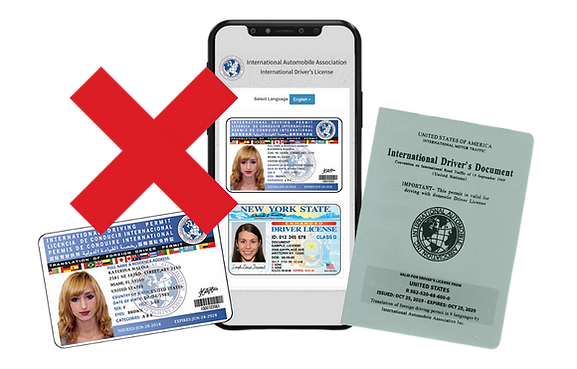 Sample of invalid or fake international driving permit 2